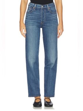 Levi’s Ribcage Classic High-Rise Straight Leg Jeans Blue Size 27